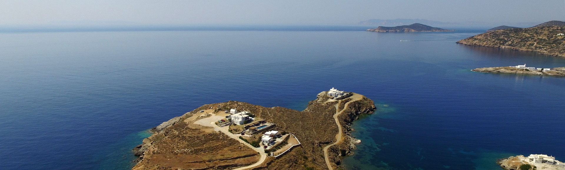 Aerial shot of Kavos Studios