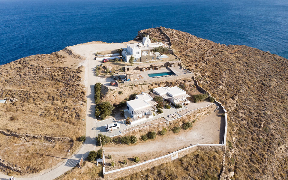 Aerial shot of Kavos Studios