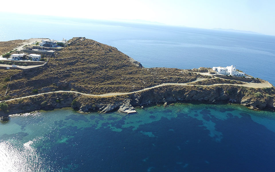 Aerial shot of Kavos Studios