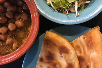 Food with local tastes at Kavos studios