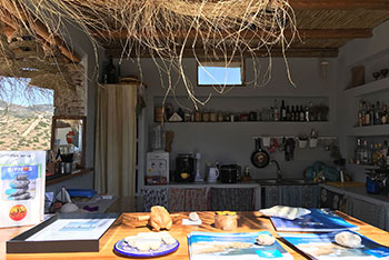 The pool bar of Kavos studios