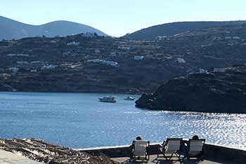 Sea view from Kavos studios