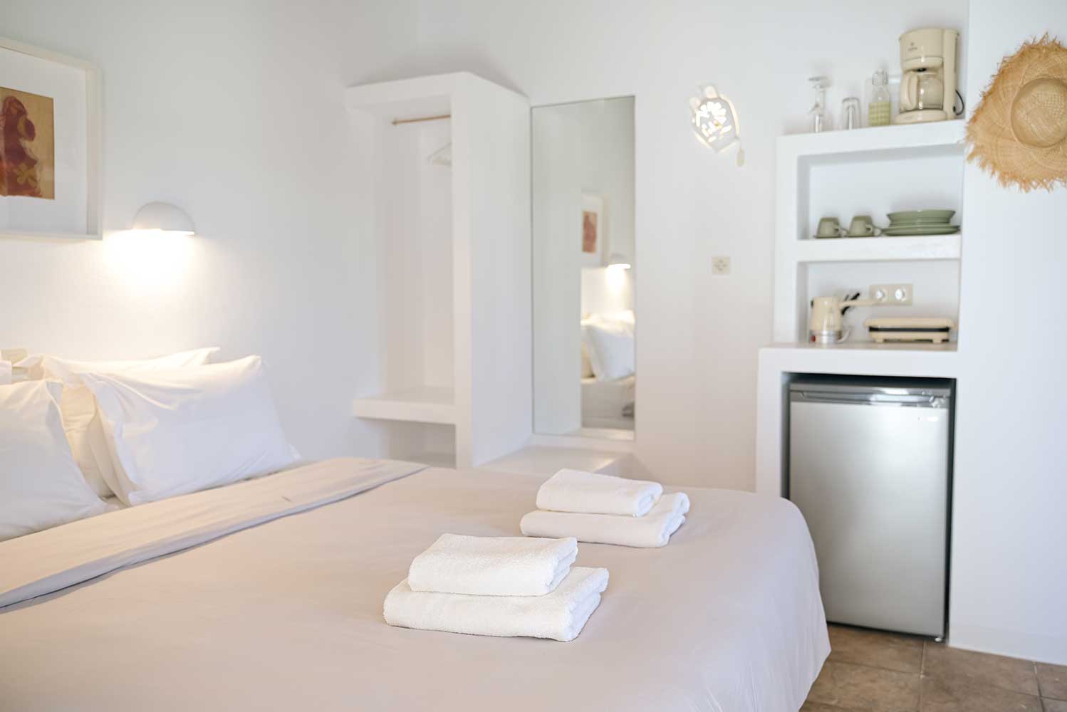 The interior of Studios Almira and Rigani at Kavos