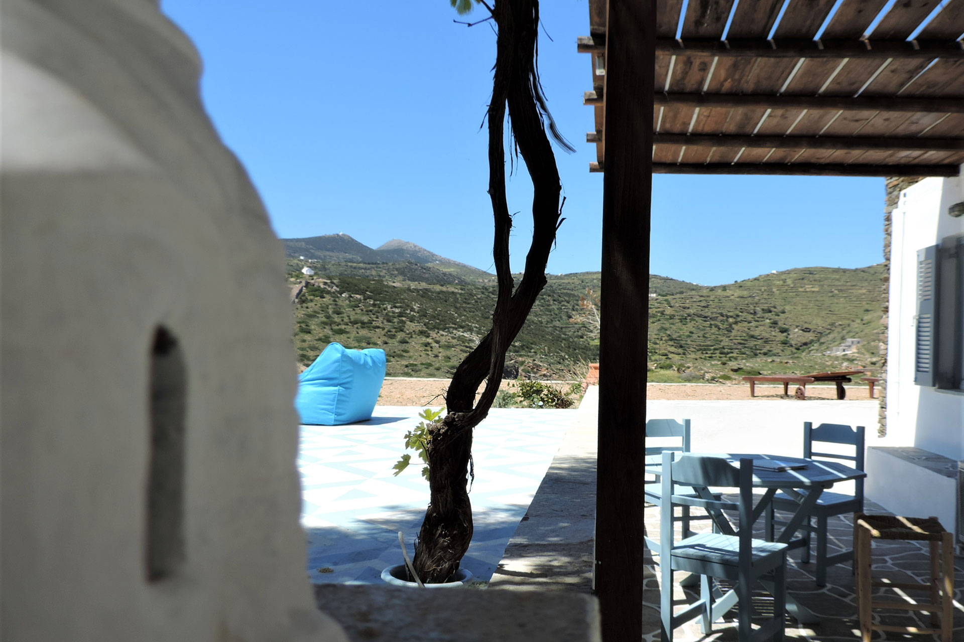 The balcony of Ambeli family house at Sifnos