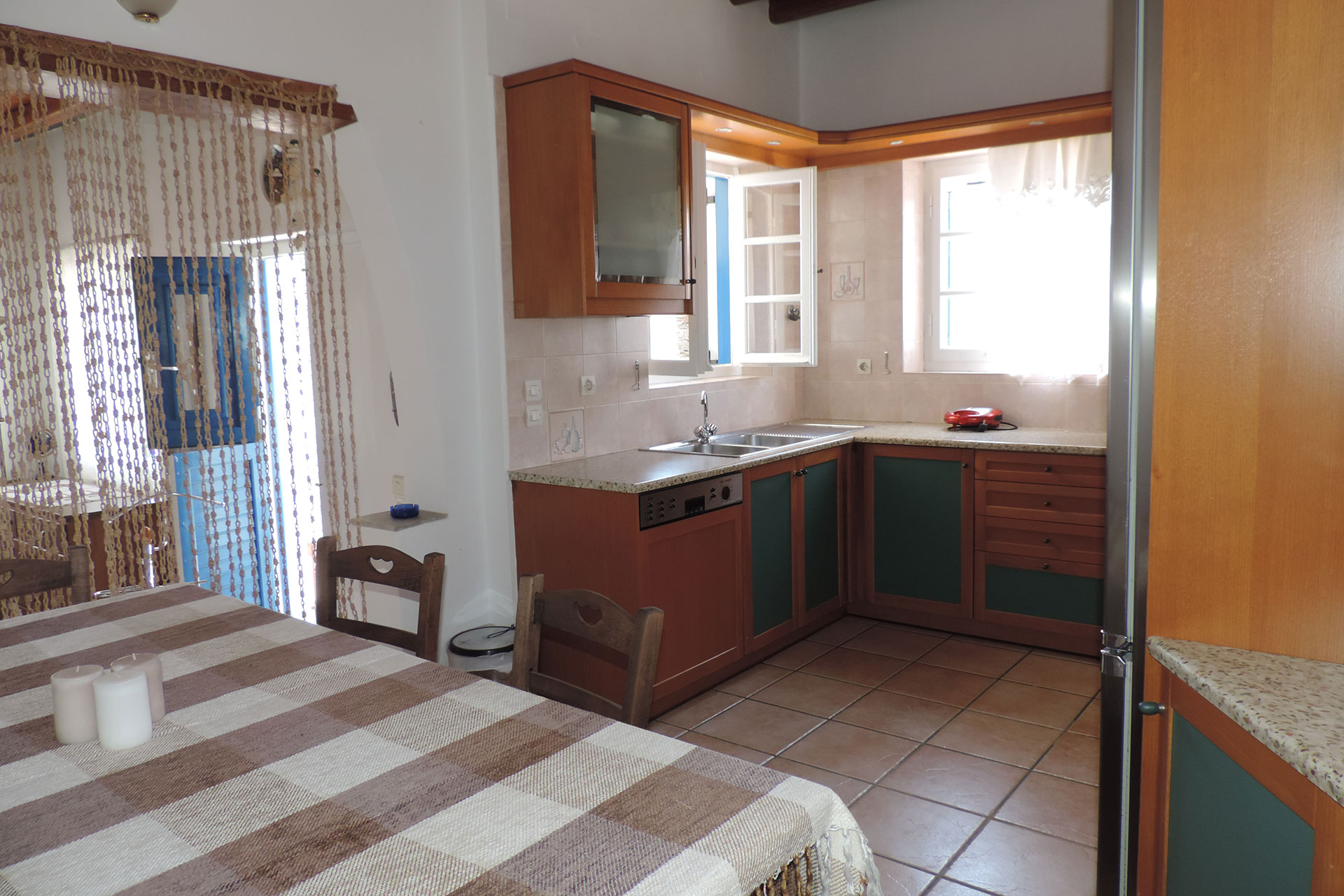 The kitchen of Elia family house at Sifnos