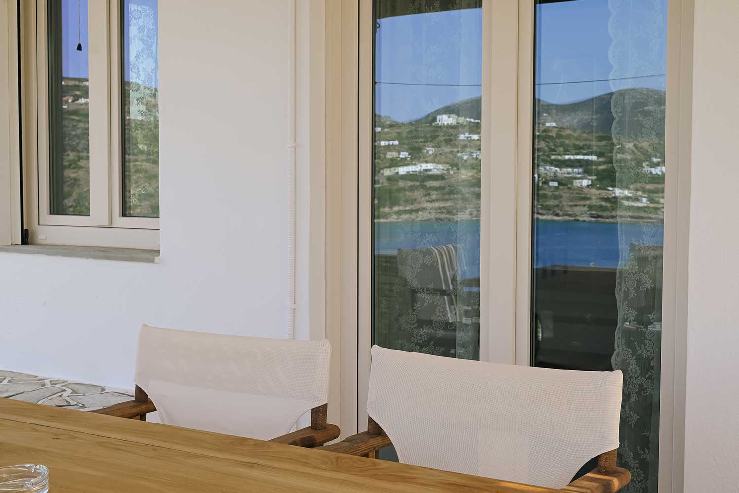 The patio of Elia family house at Kavos