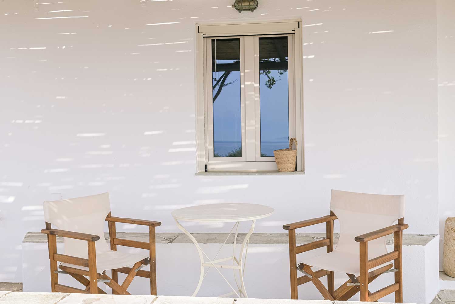 The patio of Elia family house at Kavos