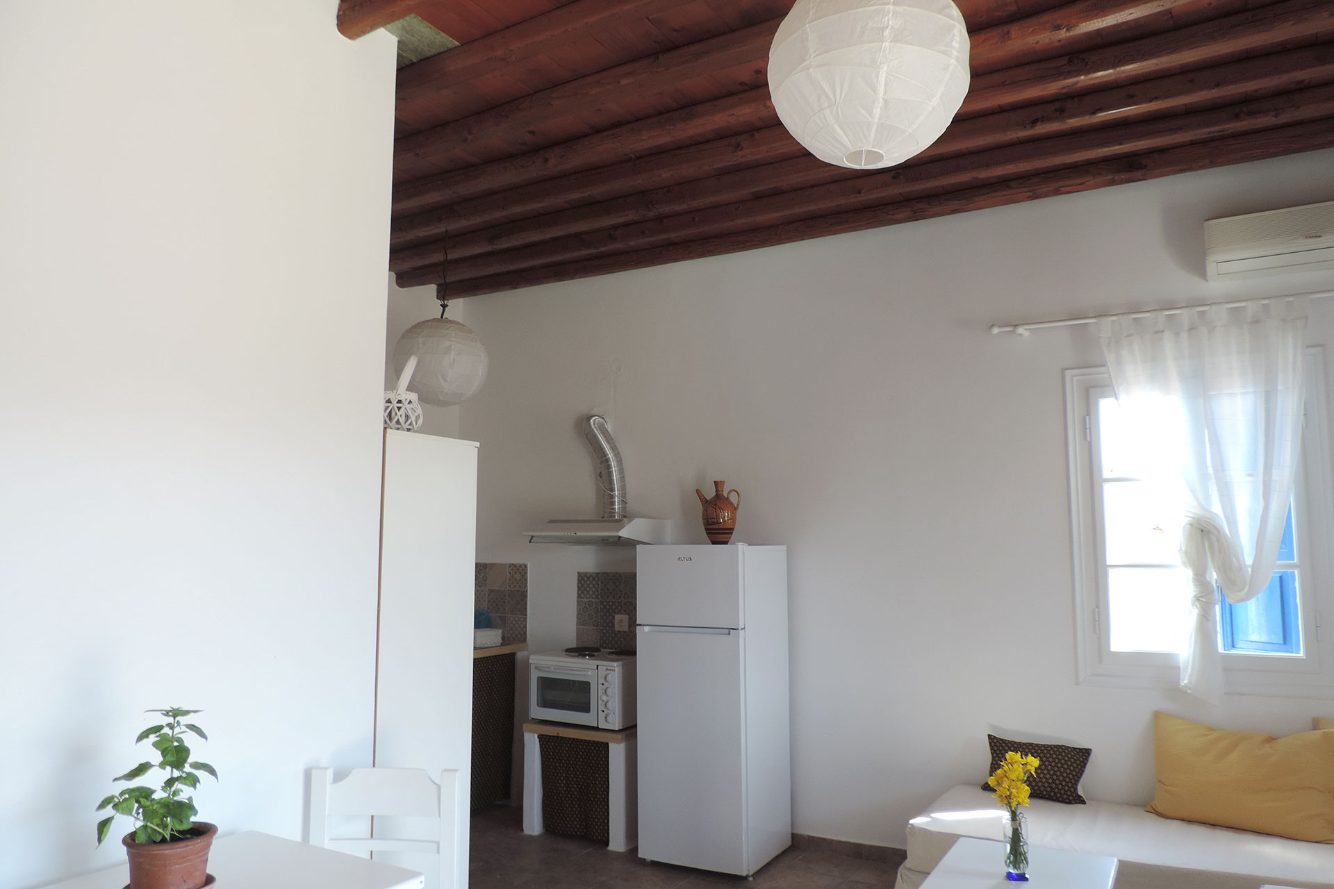 The kitchen of Elia family house at Kavos