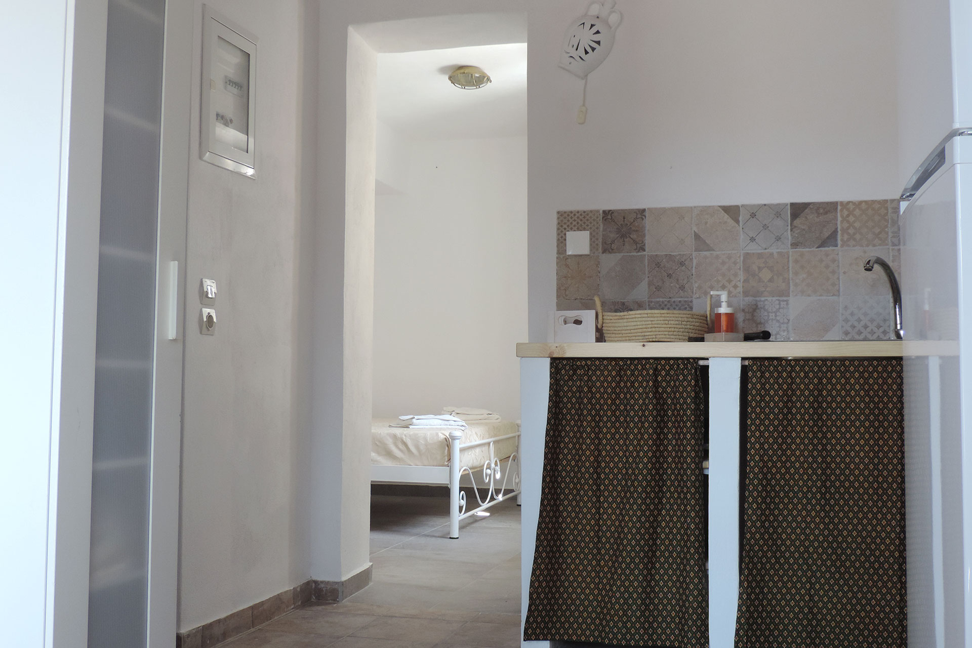 The interior of Elia family house at Kavos