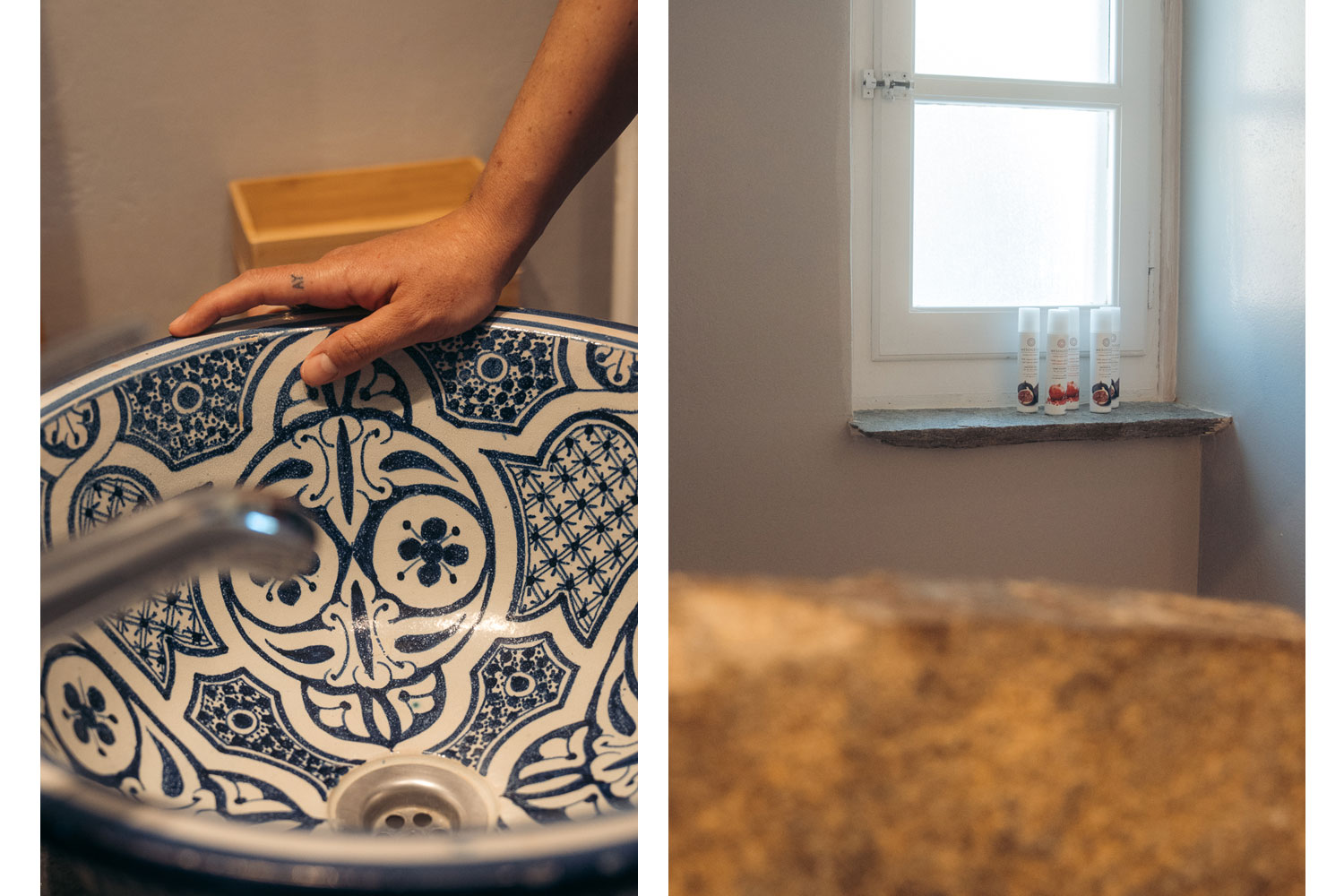 The bathroom of Louisa family studio at Sifnos