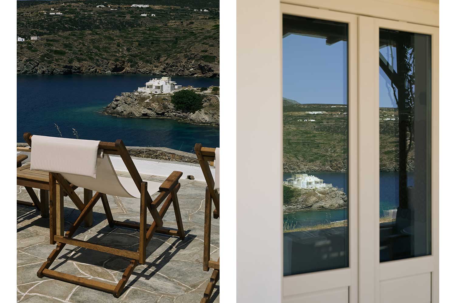 The view from Louisa family studio at Kavos