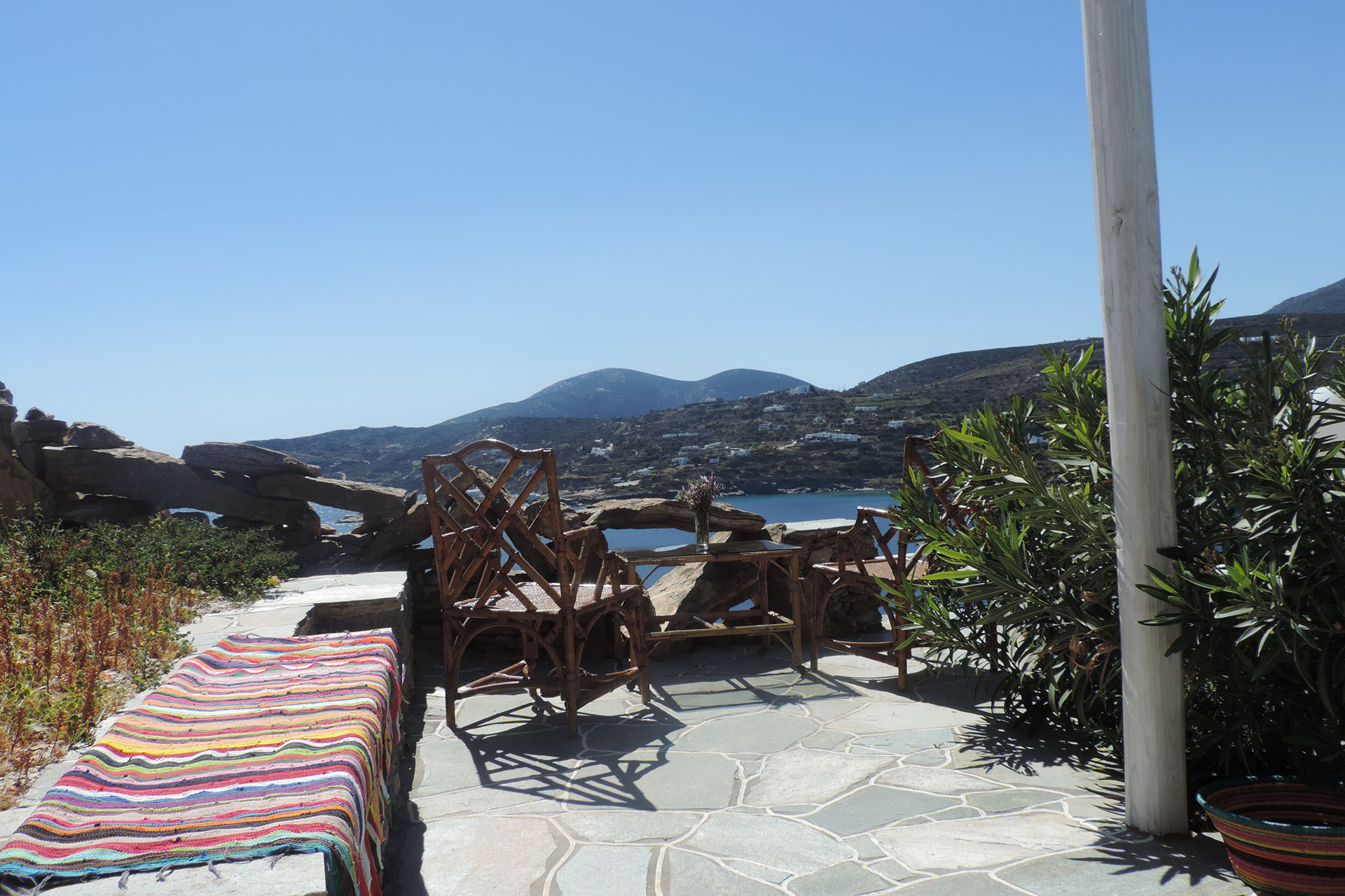 The patio of Thimari traditional house at Sifnos