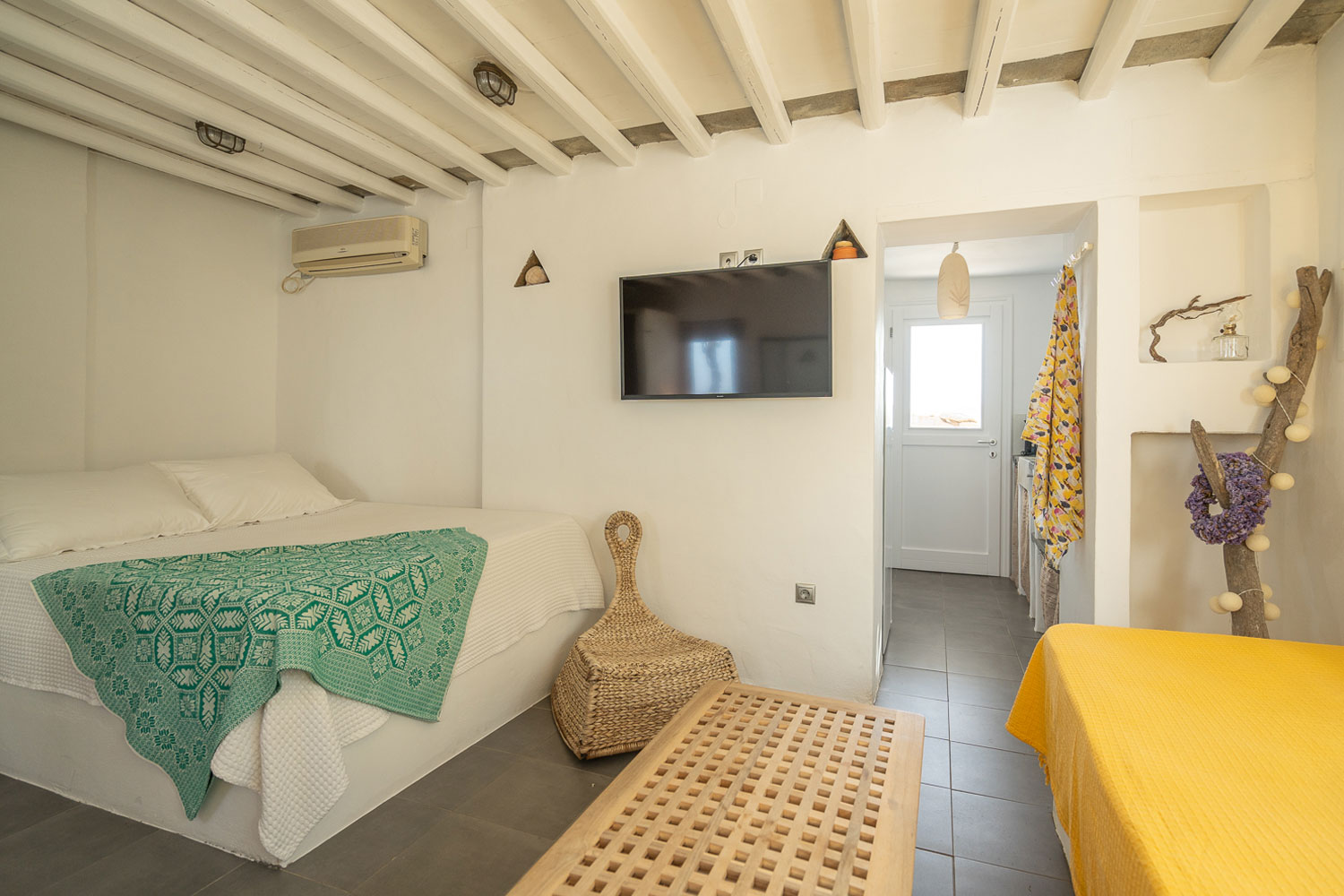 La chambre principale de la maison traditionnelle Thimari à Kavos