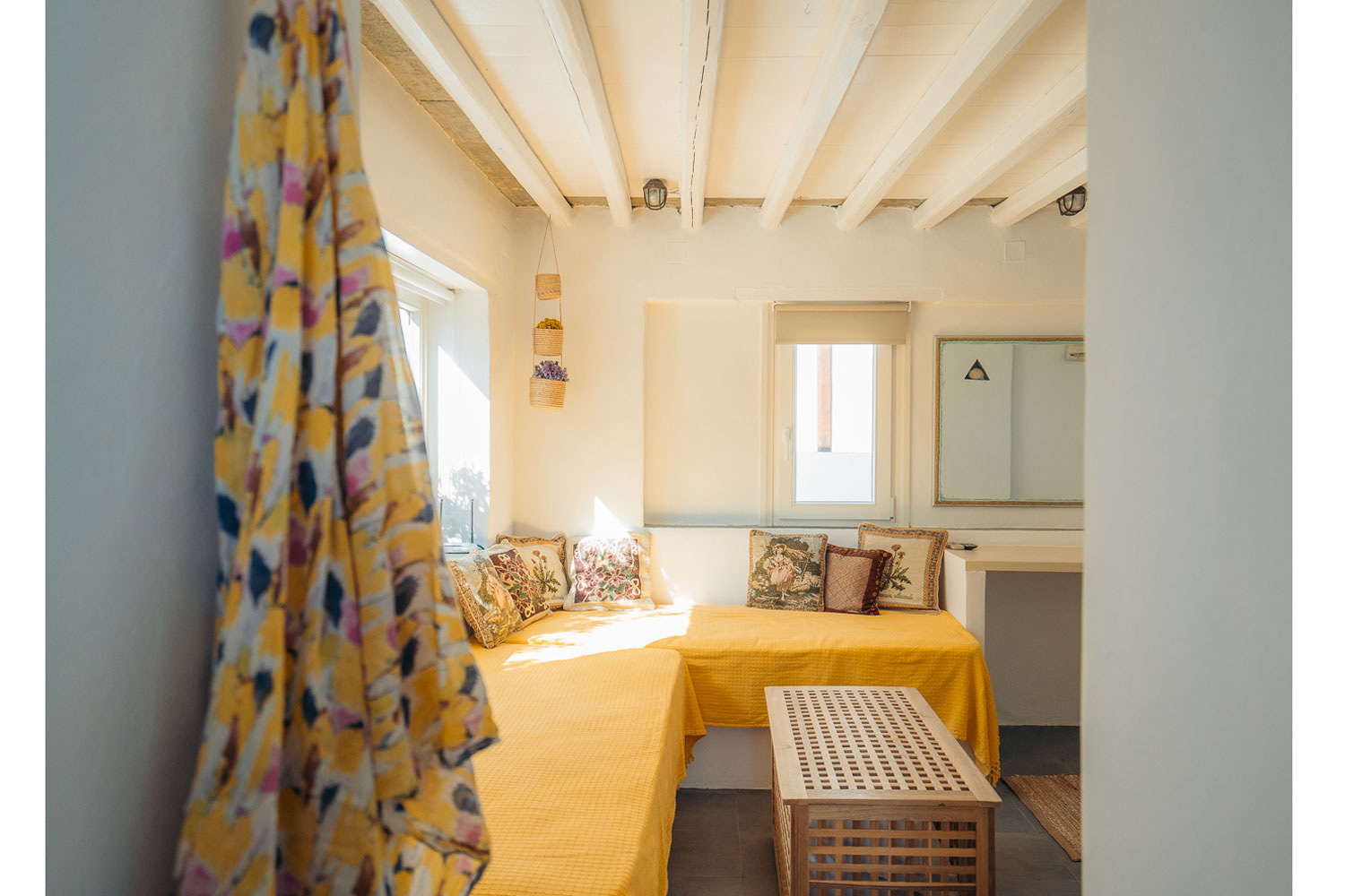 L'intérieur de la maison traditionnelle Thimari à Kavos