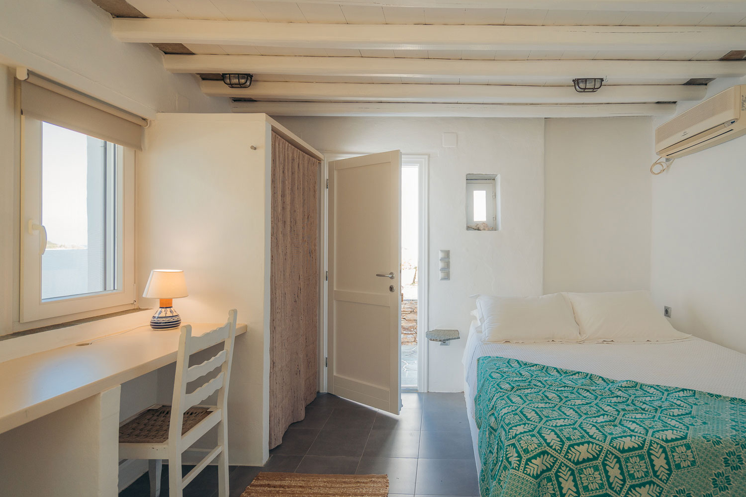 The master bedroom of Thimari traditional house at Sifnos