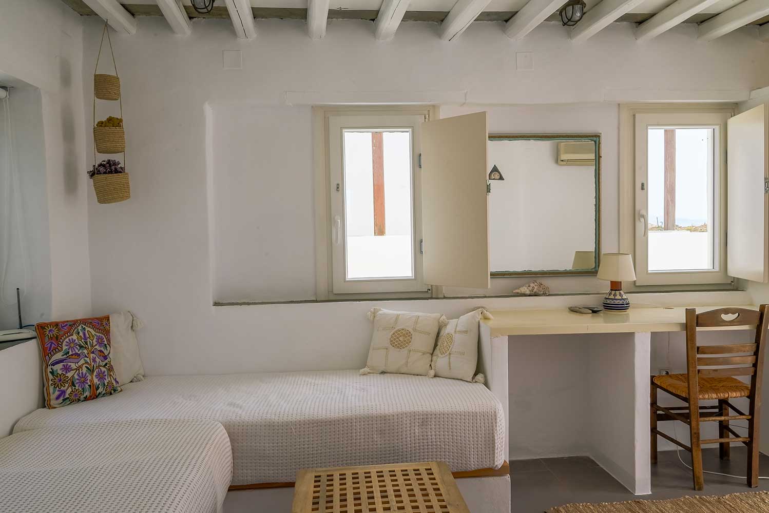 The interior of Thimari traditional house at Kavos