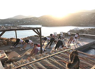 Yoga sessions at Kavos studios