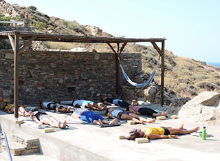 Yoga sessions at Kavos studios