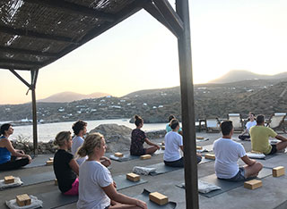 Yoga sessions at Kavos studios